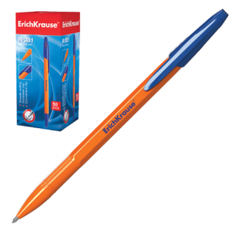 Ручка шариковая синяя,  корпус оранжевый ERICH KRAUSE "R-301" 22187/43194 (141526), 1442228