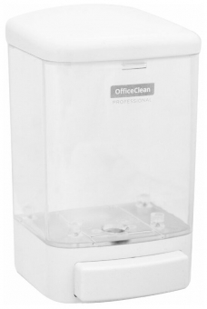 Диспенсер для жидкого мыла OfficeClean Professional, наливной, ABS-пластик, механический, белый, 1л 267512