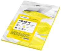 Бумага цветная OfficeSpace intensive А4, 80г/м2, 50л. (желтый) 245182