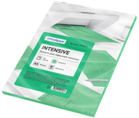 Бумага цветная OfficeSpace intensive А4, 80г/м2, 50л. (зеленый) 245183