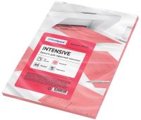 Бумага цветная OfficeSpace intensive А4, 80г/м2, 50л. (розовый) 245185