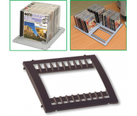 Подставка для CD/DVD BRAUBERG-SMART, на 10 CD/DVD черная 510142 ПЛС