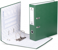 Папка-регистратор 70 мм с арочным механизмом, обложка ПВХ, зелёная BRAUBERG 221818