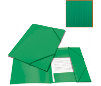 Папка на резинках А4 зеленая, бизнес-класс BRAUBERG "Contract" 221799