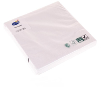 Салфетки 33*33см, 3сл.белая бум DUNI 20шт./уп.
