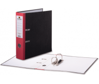 Папка-регистратор 80 мм с арочным механизмом, обложка "мрамор", красный корешок BRAUBERG 220988