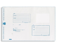 Пакет полиэтиленовый почтовый "Куда-кому" 250*353мм отрывная лента, 57875