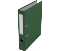 Папка-регистратор 50 мм с арочным механизмом, обложка ПВХ, зелёная LAMARK AF0601-GN1