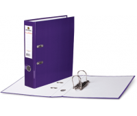 Папка-регистратор 80 мм с арочным механизмом, обложка ламинированный картон, фиолетовая BRAUBERG "Energy" 222073