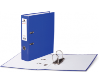 Папка-регистратор 80 мм с арочным механизмом, обложка ламинированный картон, синяя BRAUBERG "Energy" 222069