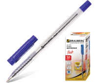 Ручка шариковая синяя BRAUBERG "Flash" 141031
