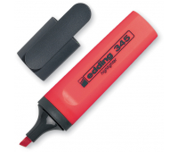 Текстовыделитель Edding Е-345/2 красный, скошенный наконечник 1-5 мм,  87124