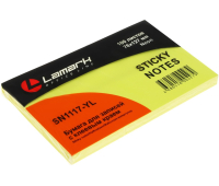 Блок самоклеющий 100л. 76х127мм НЕОН желтый LamSN0117-YL