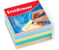 Блок для записей цветной не проклеенный, 9х9х5, ERICH KRAUSE 5139, 123314