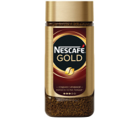Кофе растворимый NESCAFE "Gold" 190 г, сублимированный, стеклянная банка (620013)/266710/946427