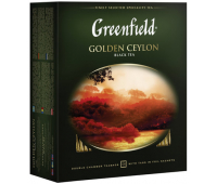 Чай GREENFIELD "Golden Ceylon", черный, 100 пакетиков в конвертах по 2 г (620218)/159086