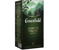 Чай GREENFIELD "Jasmine Dream", зеленый, 25 пакетиков в конвертах по 2 г (620063)/159081