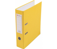 Папка-регистратор 80 мм с арочным механизмом, обложка ПВХ, жёлтая LAMARK AF0600-YL