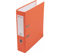 Папка-регистратор 80 мм с арочным механизмом, обложка ПВХ, оранжевая,<br>LAMARK AC0600-OR