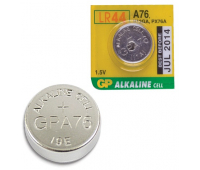 Батарейка GP (Джи-Пи) Alkaline A76(G13, LR44), 1 штука в блистере, 1,5В, A76-BC10, 450613