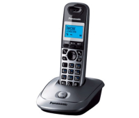 Радиотелефон PANASONIC KX-TG2511RUM, пам 50ном АОН повтор, спикер, полиф (радиус 10-100м), цв серый, 260379