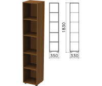 Шкаф (стеллаж) "Канц" (в1830*ш350*г330 мм), 4 полки, цвет орех, КК32.9 (640048)