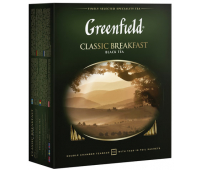 Чай  GREENFIELD "Classiс Breakfast", черный, 100 пакетиков в конвертах по 2 г (620215)/159087