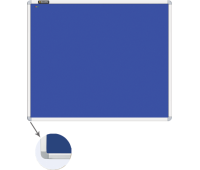 Пробковая доска 90*120 см с текстильным покрытием, синяя BRAUBERG 231701