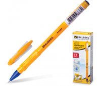 Ручка шариковая BRAUBERG "Oil Sharp", на масляной основе, корпус оранжевый, 0,5мм, 141532, синяя