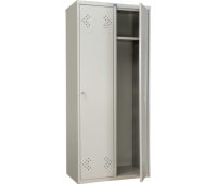 Шкаф  для одежды ПРАКТИК "LS-21-80", 2 отделения, (в1830*ш813*г500мм;40кг),разборный, металл 290473