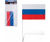 Флаг РФ 15*22 см, с флагштоком 30 см 550019
