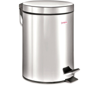Ведро-контейнер для мусора с педалью ЛАЙМА, 12 л., "Classic", зеркальное, нерж.сталь, 232261