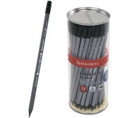 Карандаш чернографитный BRAUBERG "ULTRA", 1 шт., HB, с ластиком, пластиковый, 181711