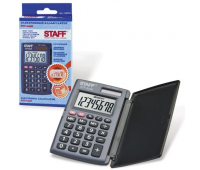 Калькулятор STAFF карманный STF-6248, 8 разрядов, двойное питание, 104х63мм, 250284
