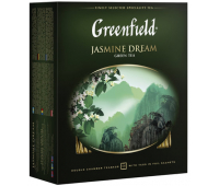 Чай GREENFIELD "Jasmine Dream", зеленый, 100 пакетиков в конвертах по 2 г, 195454