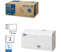 Полотенца бумажные TORK Advanced 290184, 200 штук, 2-слойные, 23*23 см, ZZ-сложение, белые 126508