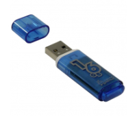 Флэш-диск 16 GB, SMARTBUY Glossy, USB 2.0, сине-голубой, SB16GBGS-B   512191/225096