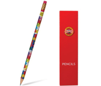 Карандаш чернографитный KOH-I-NOOR, 1шт., "Puzzle", НВ, с резинкой, корпус ассорти, заточенный, 1231002472KSNV, 181039, 112182