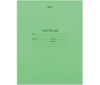Тетрадь 24л. Зелёная обложка "Хатбер", офсет, линия с полями,103530