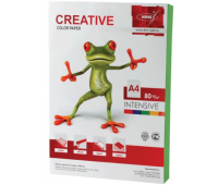 Бумага CREATIVE color (Креатив) А4, 80г/м, 100 л. интенсив зеленая, БИpr-100з, ш/к 45223 110508