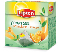 Чай LIPTON "Green Mandarin Orange", зеленый, 20 пирамидок по 2г, 65414958