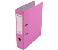 Папка-регистратор 80 мм с арочным механизмом, обложка ПВХ, розовый LAMARK