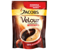 Кофе растворимый JACOBS "Velour", 140г, мягкая упаковка, 58874/475011