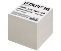 Блок для записей STAFF, непроклеенный, куб 9х9х9 см, белизна 70-80% 126575