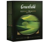 Чай GREENFIELD (Гринфилд) "Flying Dragon", зеленый, 100 пакетиков в конвертах по 2 г, 0585 620223/172698/159088