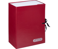 Короб архивный Attache А4 бумвинил красный складной, 120 мм, 2 х/б завязки 127111