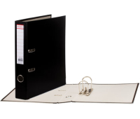 Папка-регистратор с покрытием из полипропилена, 50 мм, прочная, с уголком, BRAUBERG, черная, 226589