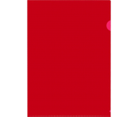 Папка-уголок 180мкм красная, пластик,  Attache 627972