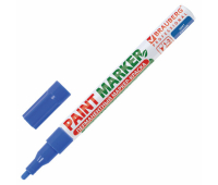 Маркер-краска лаковый, 1-2 мм, синий, нитро-основа, алюминиевый корпус, BRAUBERG, 150864