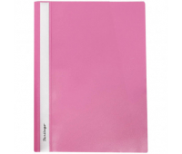Папка-скоросшиватель пластик. Berlingo, А4, 180мкм, розовая с прозр. верхом ASp_04112 184159